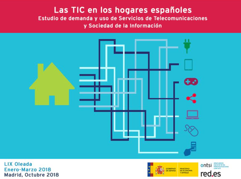 Crece en un 2,6% el gasto en servicios TIC de los hogares españoles durante el primer trimestre del año
 