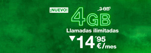 Amena lanza una nueva tarifa por 14,95 euros al mes con llamadas y SMS ilimitados y 3GB de datos
 