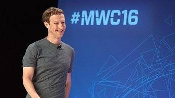 El CEO y fundador de Facebook en el MWC 2016