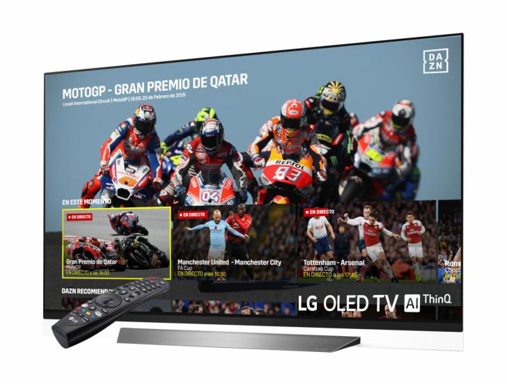 LG se une a DAZN para ofrecer un mayor contenido deportivo en sus LG Smart TV