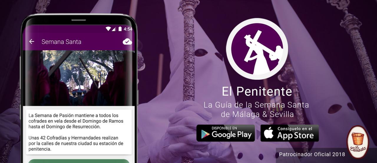 El Penitente, la aplicaciÃ³n para realizar un seguimiento de Semana Santa a tiempo real