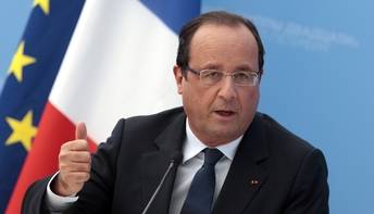 François Hollande, presidente de la República francesa