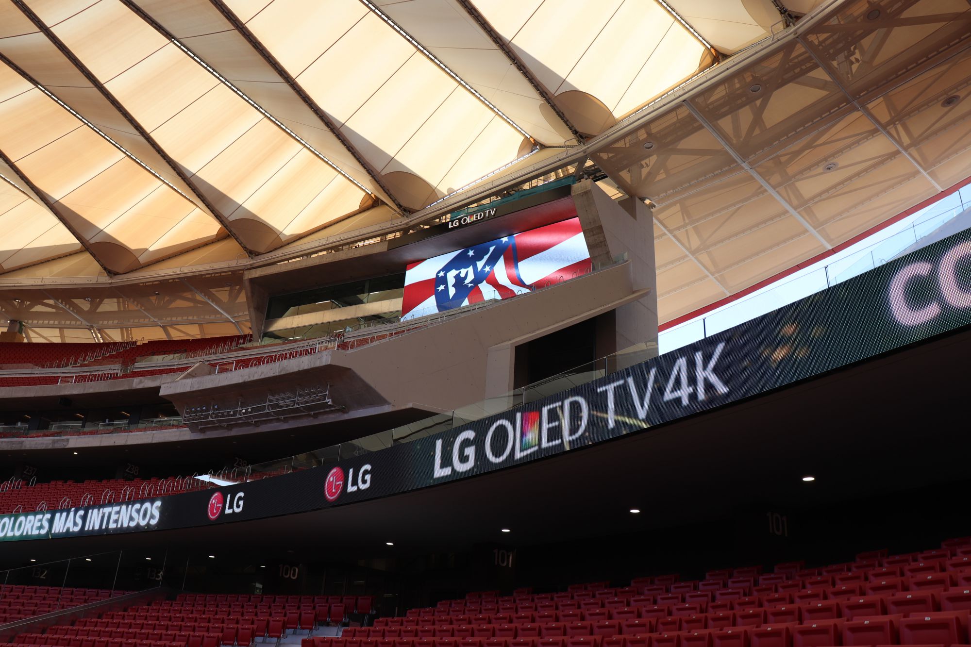 LG estrena en el Wanda Metropolitano un nuevo hito en la tecnología aplicada al deporte