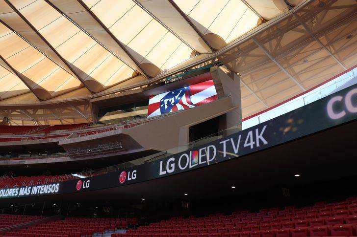 LG estrena en el Wanda Metropolitano un nuevo hito en la tecnología aplicada al deporte