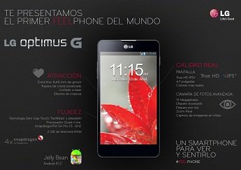 Así es el LG Optimus G (Foto: LG)