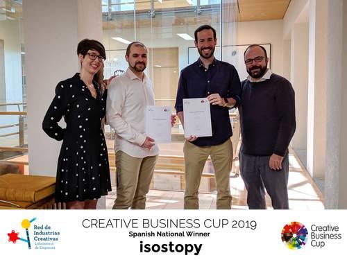 La startup Isostopy representará a España en la Creative Business Cup 2019