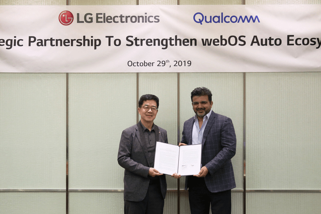 El coche autónomo de LG y Qualcomm llevará webOS como sistema operativo