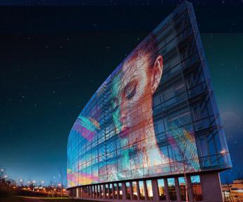 LG Colour Transparent LED Film permite crear entornos digitales en superficies de vidrio