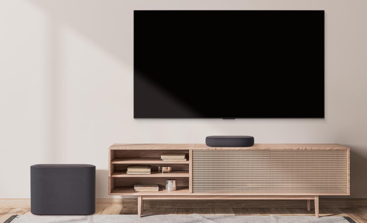 LG QP5, la nueva barra de sonido compacta con diseño minimalista y sonido envolvente