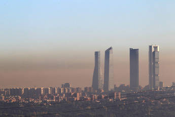 La nube de polución de Madrid 