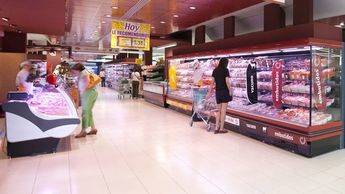 Interior de un supermercado Mercadona