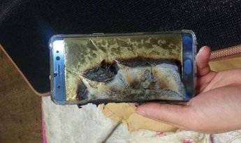 Samsung Note 7 tras la explosión