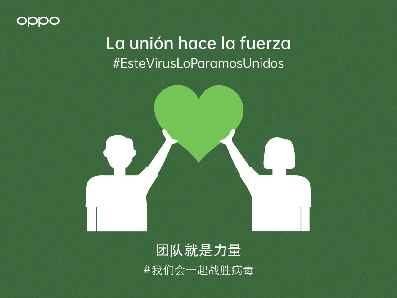 Oppo dona 50.000 mascarillas a España para luchar contra el coronavirus