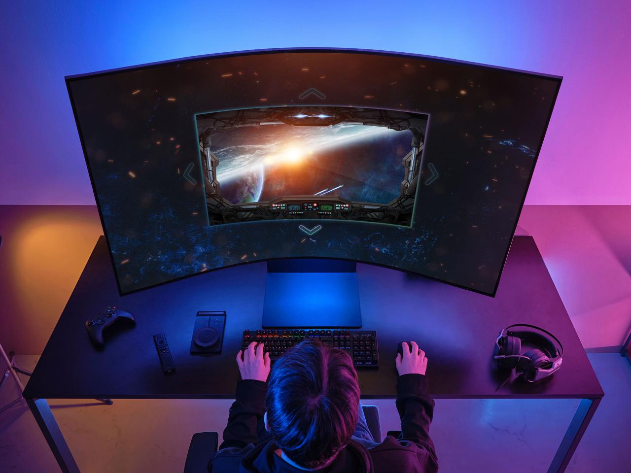 Samsung presenta su nuevo monitor gaming de 55 pulgadas Odyssey Ark