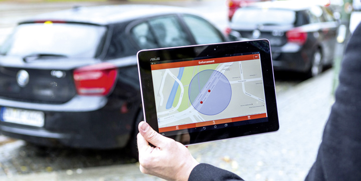 Radar para detectar aparcamiento libre en la ciudad