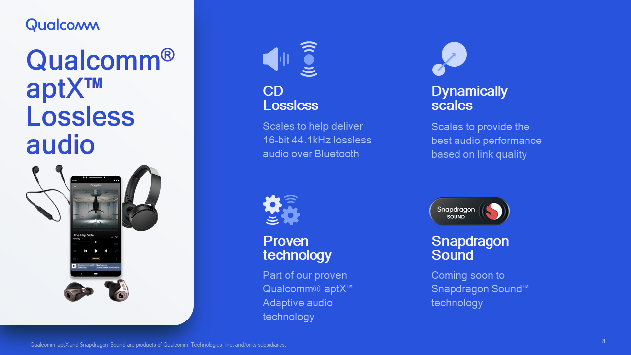 Qualcomm incorpora audio sin pérdida vía Bluetooth a su sistema Snapdragon Sound