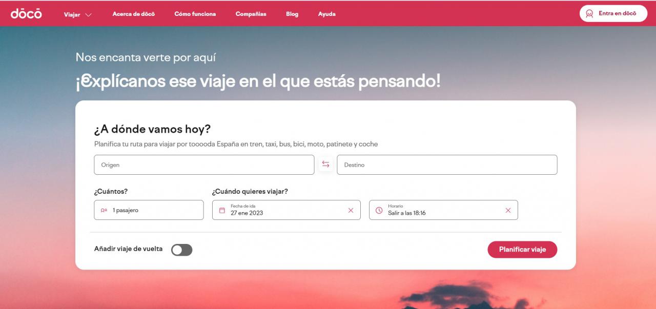 Renfe abre Dōcō, su plataforma que integra Movitaxi, Karhoo, Cooltra y Bolt