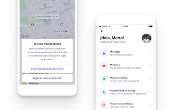 Cabify incorpora un sistema de notificaciones por voz en su app