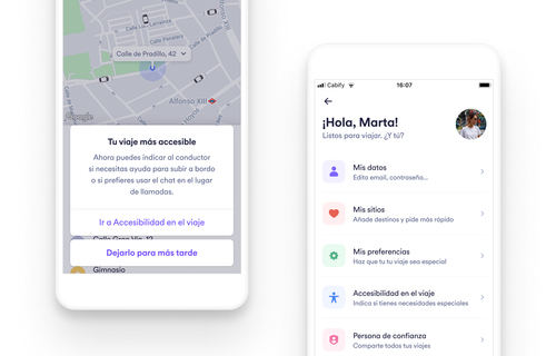 Cabify incorpora un sistema de notificaciones por voz en su app