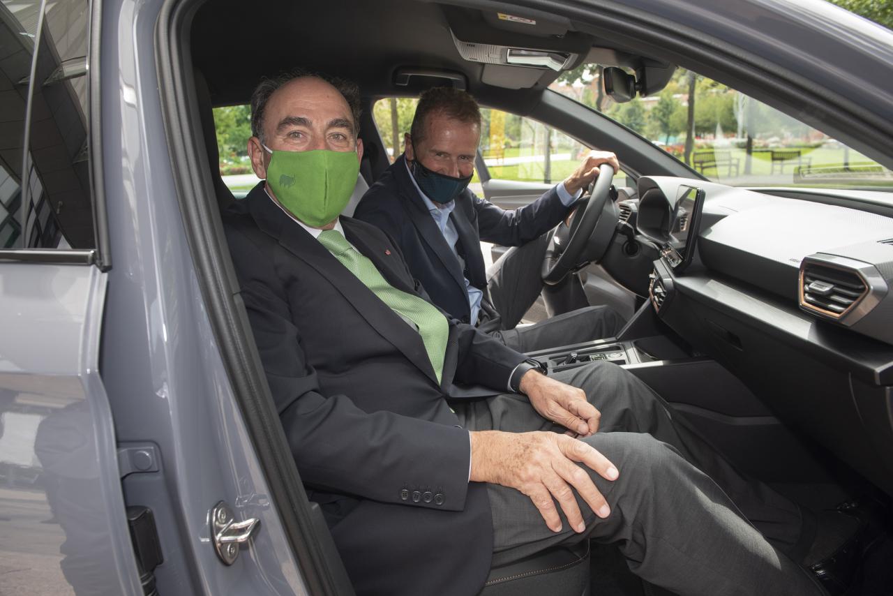 Dr. Herbert Diess, CEO del Grupo Volkswagen y presidente del Consejo de Administración de SEAT, e Ignacio Galán, presidente de Iberdrola durante el encuentro 