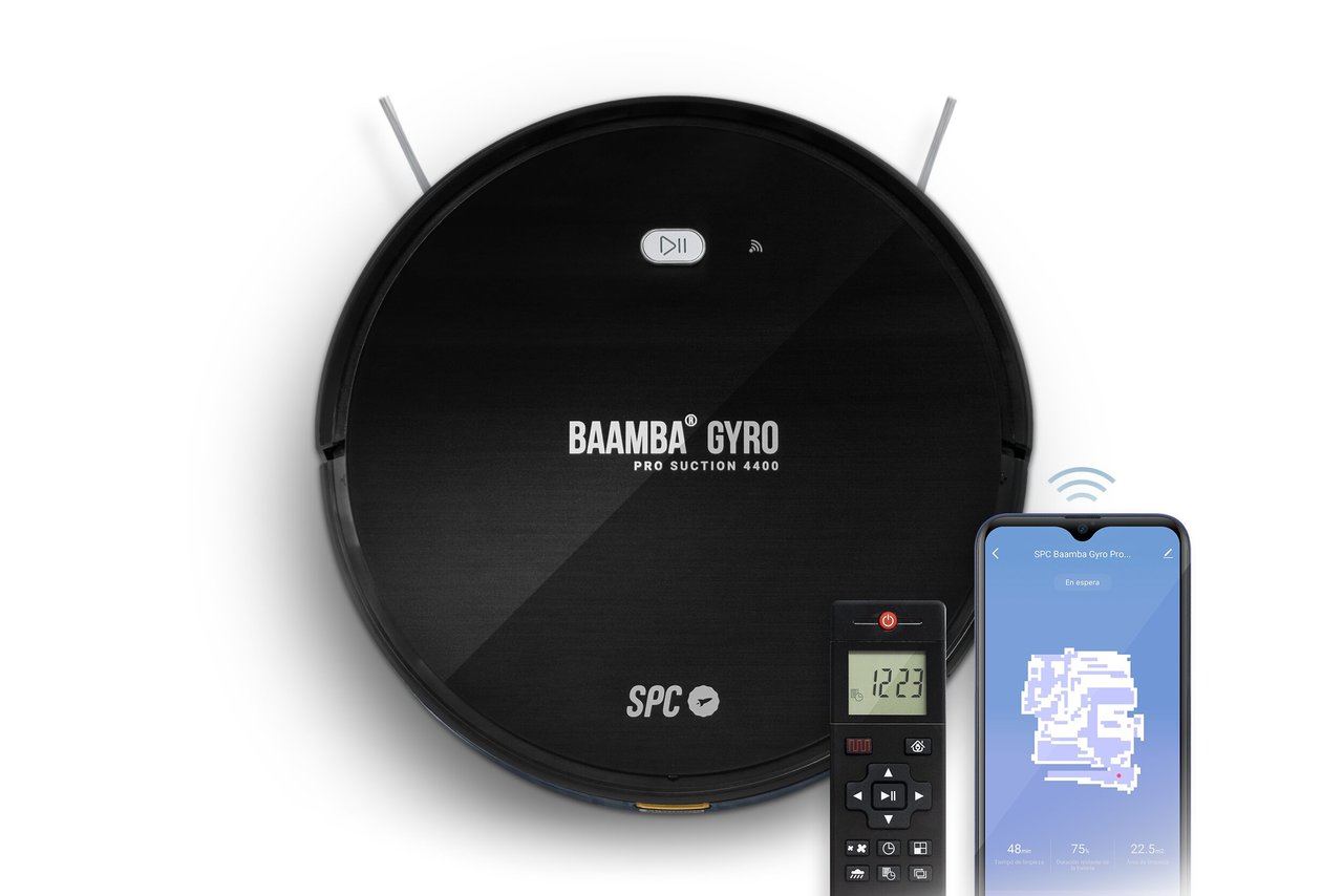 SPC presenta Baamba Gyro Pro Suction 4400 su nuevo robot aspirador 4 en 1