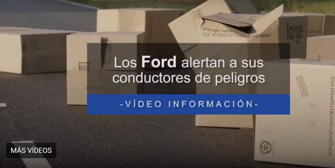 Los nuevos Ford avisan a los conductores si hay objetos en la carretera