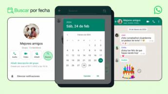 WhatsApp facilita la búsqueda de mensajes por fecha en su última actualización