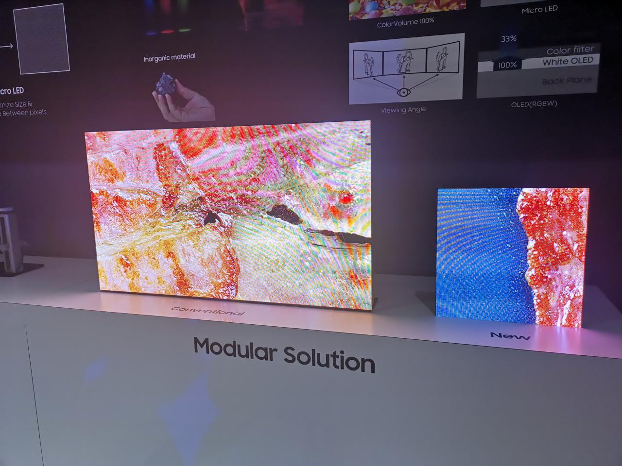 Samsung presenta sus televisiones puzle y su 8K de 75'
