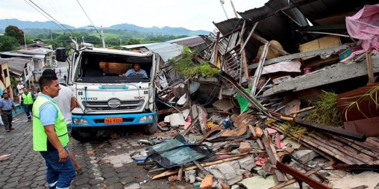 Región afectada por el terremoto