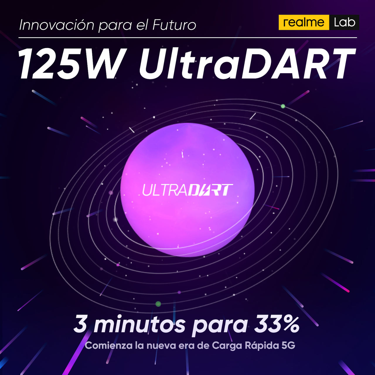 Realme presenta UltraDART, su nuevo sistema de carga rápida con 125W