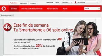 Última oportunidad para comprar smartphones a cero euros en la web de Vodafone