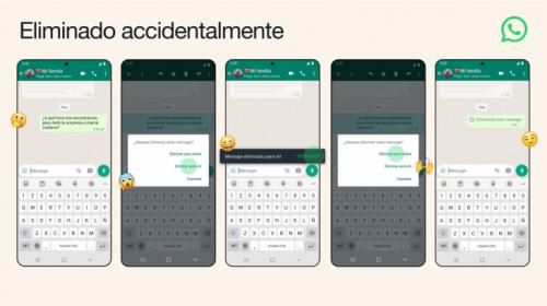 WhatsApp permite deshacer ‘Eliminar para mí’ para que los usuarios puedan eliminar el mensaje para todos