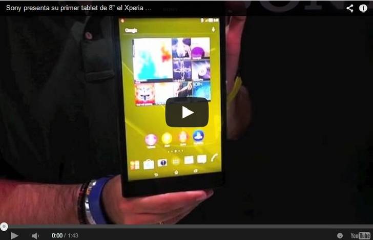 Xperia Tablet Z3 compact, el primer tablet de 8' de Sony