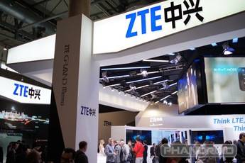 Puesto de ZTE en el MWC