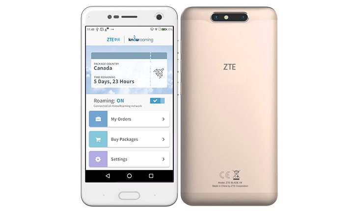 EL ZTE BLADE V8 incorpora la aplicación RoamNow para nuevos usuarios en España