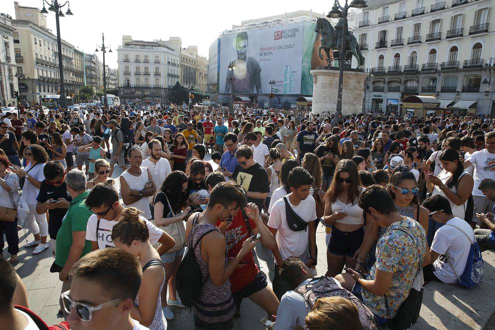 Pokémon GO: Récord de asistencia en la Puerta del Sol de Madrid