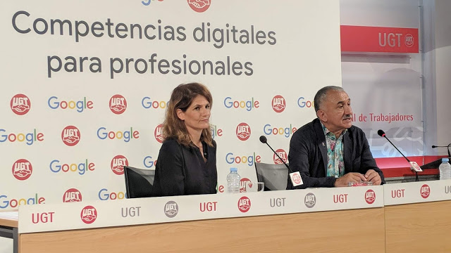 Google y la UGT firman un acuerdo para ‘digitalizar’ la fuerza de trabajo gratuitamente