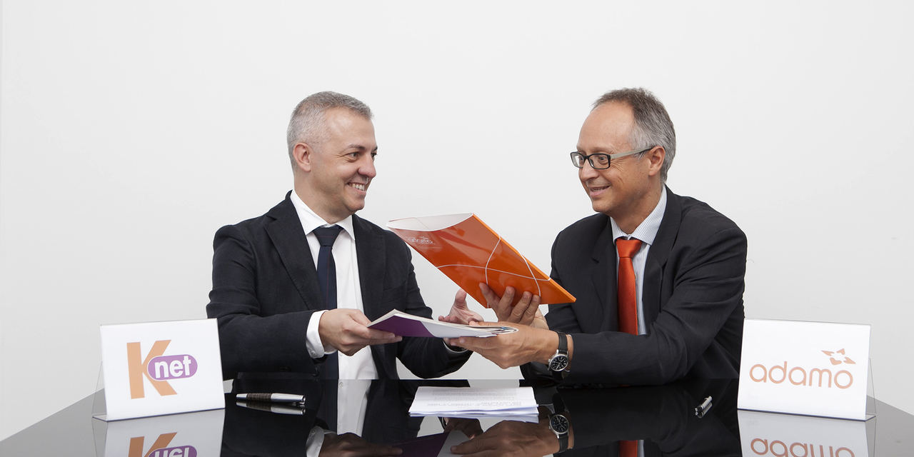 Xavier Viladegut, Consejero y COO de Adamo, y Jesús Hijazo, Presidente de Knet