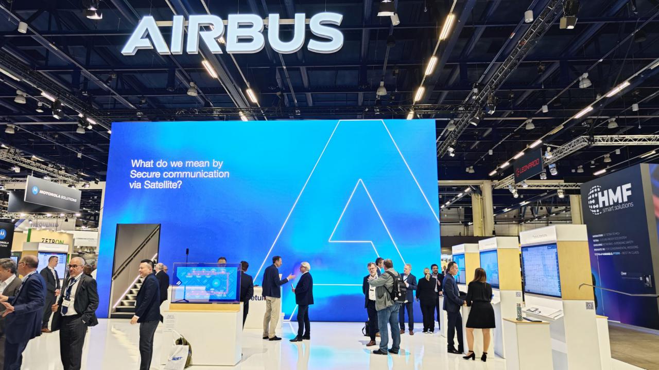Stand de Airbus en el CCW 2023