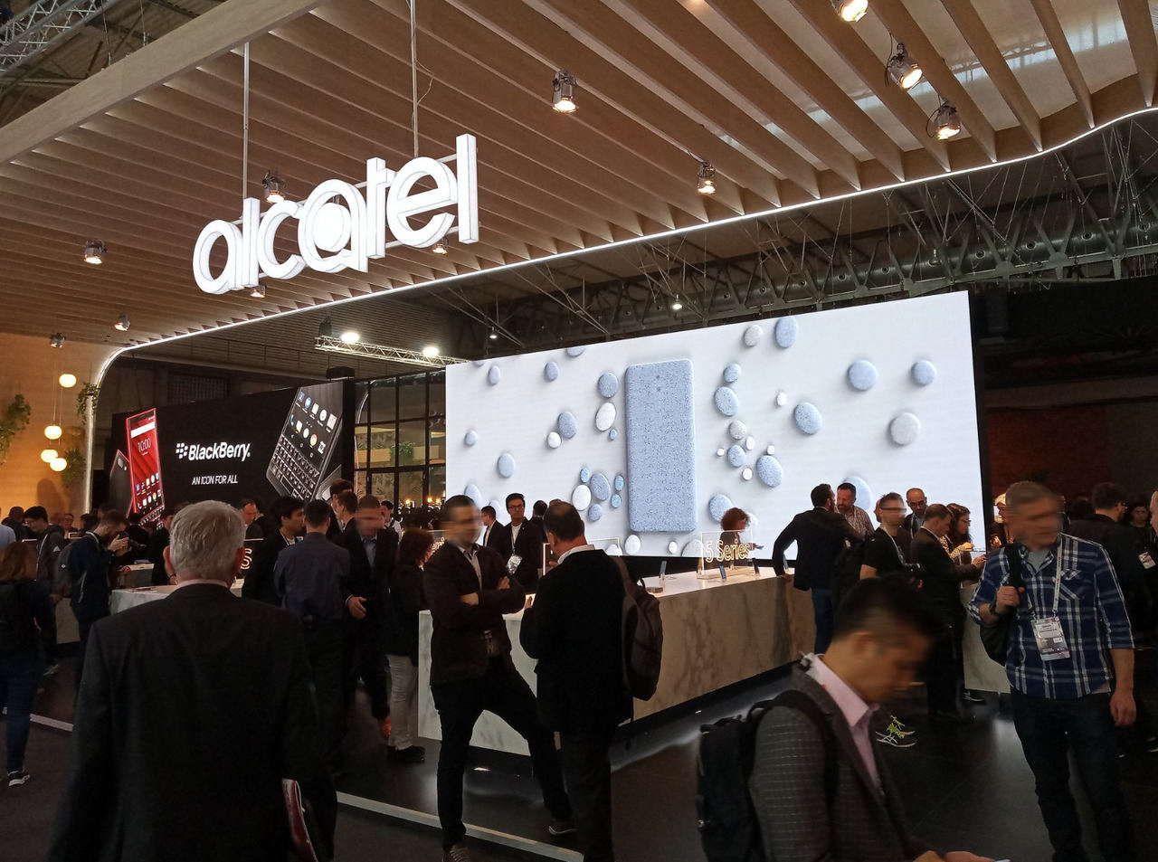 Stand de Alcatel en el MWC Barcelona 2019