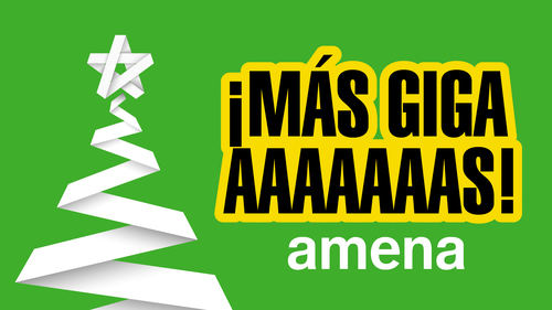 Amena regala gigas por Navidad en todas sus tarifas móviles