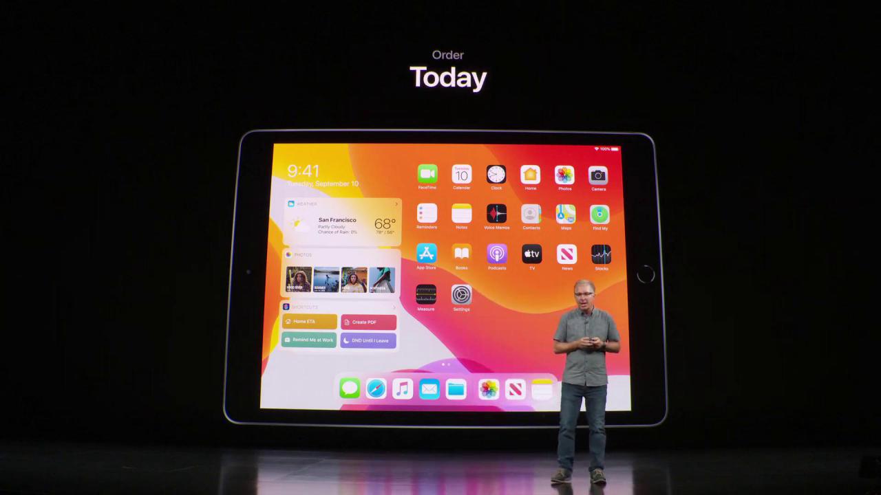 Apple presenta su nuevo iPad, Apple Watch y anuncia la disponibilidad y precio de Apple Arcade y AppleTV+