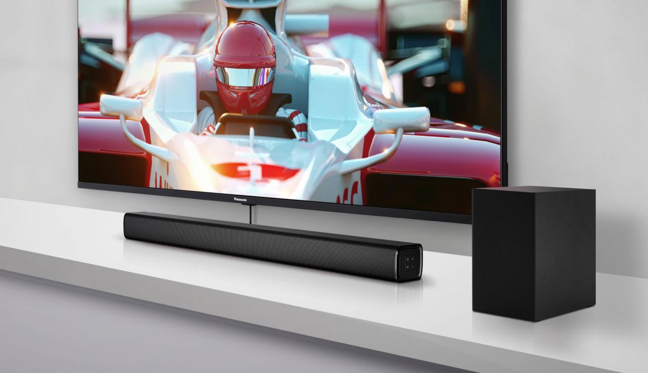 Así es la nueva barra de sonido HTB150 de Panasonic