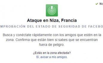 Safety Check por atentado en Niza