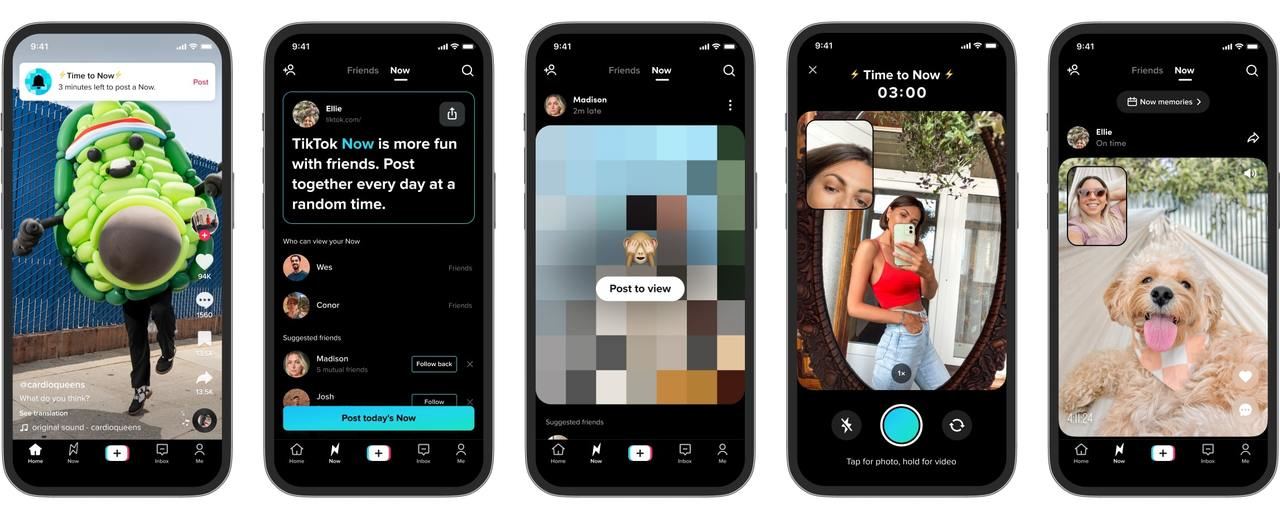 TikTok copia a BeReal con su nueva función TikTok Now