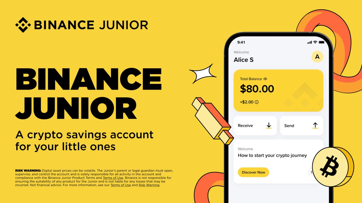 Binance lanza “Binance Junior”, una app de criptomonedas para menores