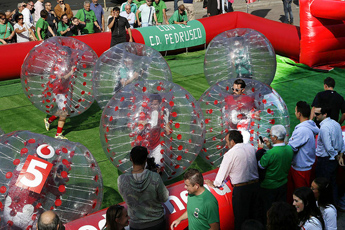 Vodafone Yu organiza la primere liga universitaria de bubble soccer en España