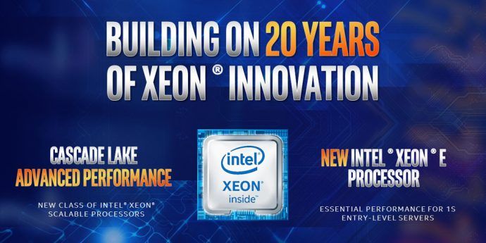 Intel presenta los procesadores Cascade Lake para Rendimiento Avanzado y los procesadores Xeon E-2100
 