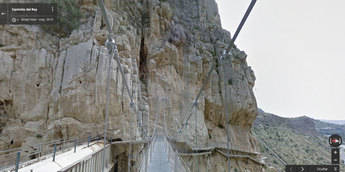 Con Google Street View podemos recorrer el Caminito del Rey (Desfiladero de los Gaitanes)