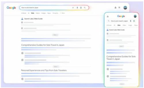 Así es la nueva función de búsqueda impulsada por la inteligencia artificial de Google, Web Guide